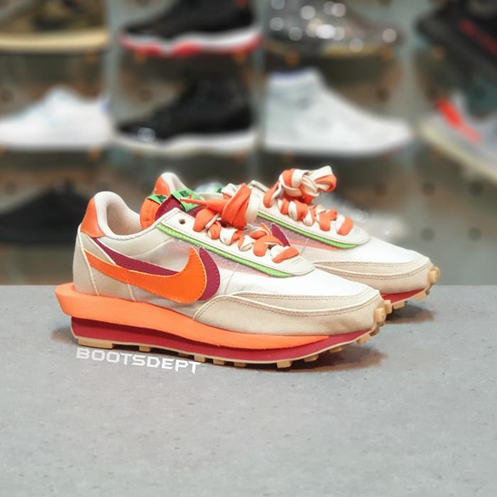 Nike LD Waffle Sacai Clot Orange Blaze (100% Authentic)