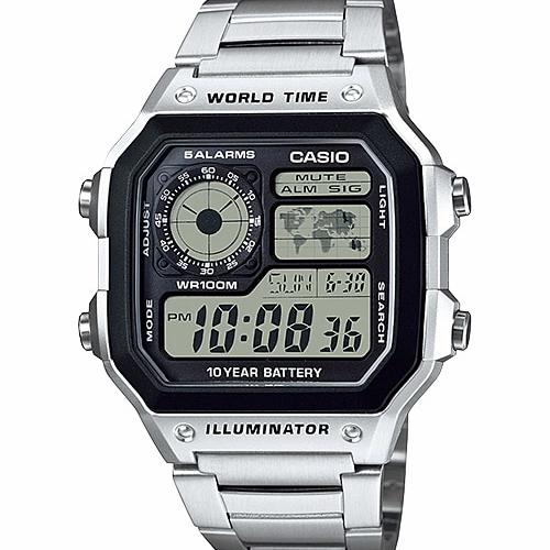 jam casio ae 1200whd original/casio digital rantai