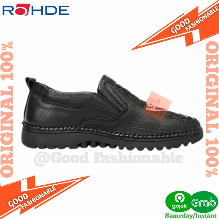 Rohde Men 5708 Sepatu Pria Original Kulit 100% Hitam dan coklat