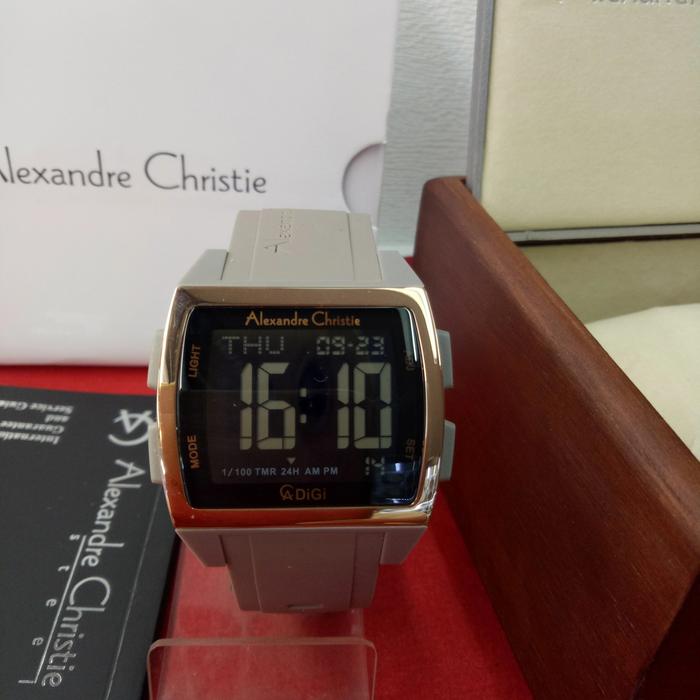 Jam Tangan Digital Wanita Alexandre Christie Ac 9343 MH karet
