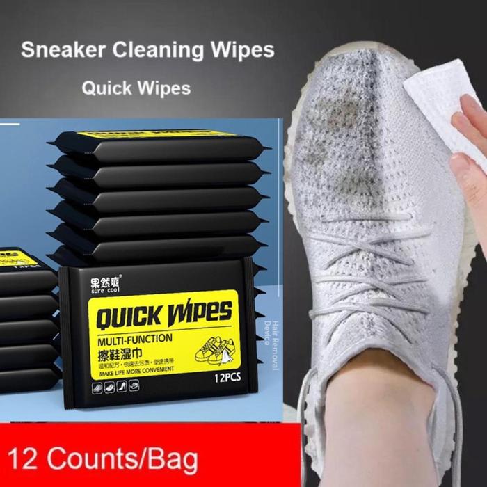 TISSUE PEMBERSIH SEPATU MAGIC WET TISSUE CLEAN SNEAKER ISI 12 PCS