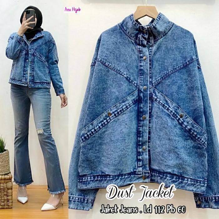 BESTSELLER DUST JEANS JAKET WANITA TERBARU MODIS LD 112CM