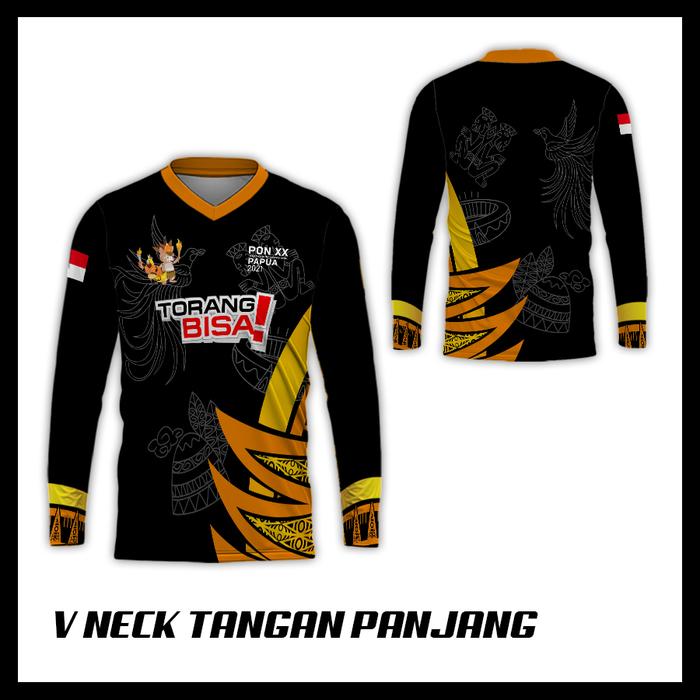 Baju Kaos Jersey Dewasa PON XX Papua 2021 Custom Fullprint Hitam 2