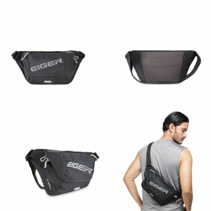 waistbag Eiger Alpine W black asli original
