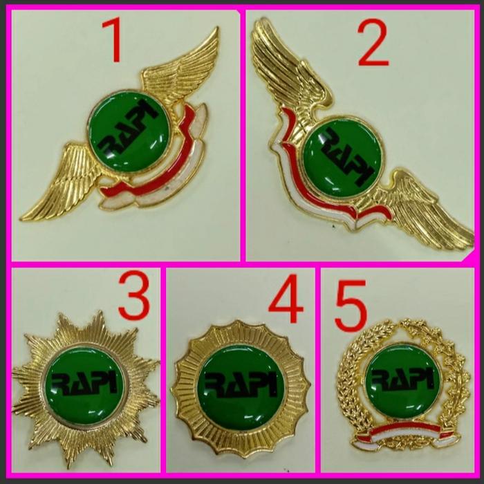 PIN RAPI BINTANG MATAHARI PADI DAN KAPAS WINGS PENITI