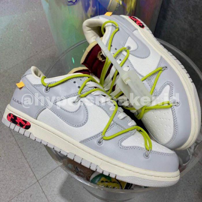 Off White x Nike Dunk Low The 50 White Platinum