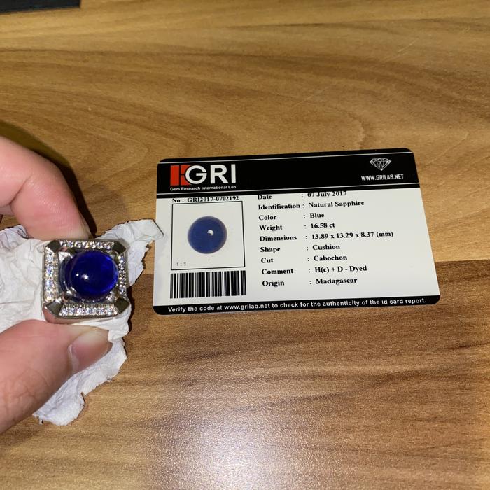 blue sapphire madagascar cincin