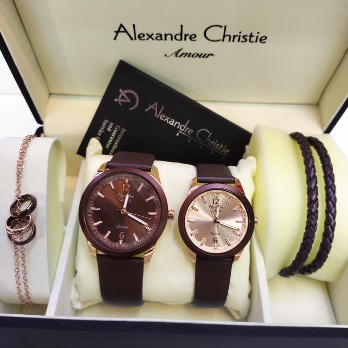 Jam Tangan Analog Couple Alexandre Christie Ac 8651 MD/LD All Steel