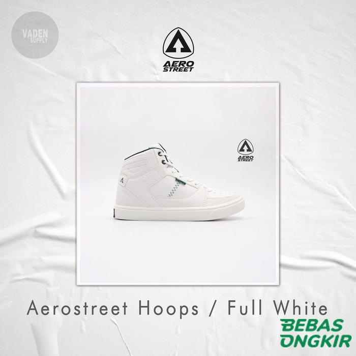 Sepatu Aerostreet Hoops Full WHite