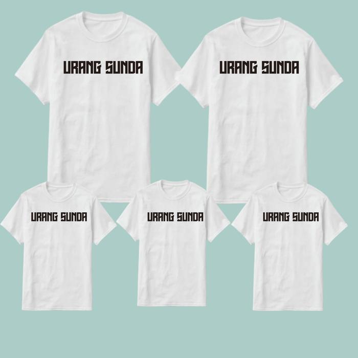 Kaos COUPLE TULISAN URANG SUNDA / baju keluarga anak ayah dan bunda