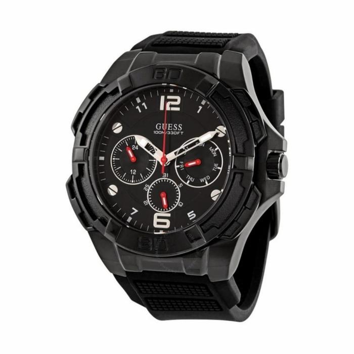 Jam Tangan Pria GVE$$ Original W1254G2 Strap Rubber Black