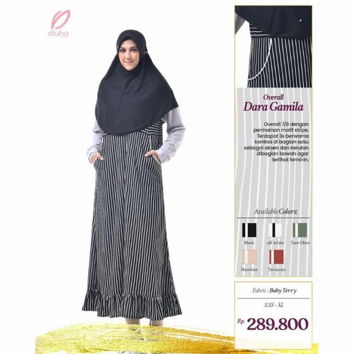 DRESS OVERALL REMAJA WANITA DLUHA 2 RABBANI ORI. BAJU MUSLIM CASUAL