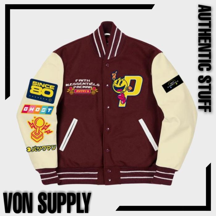 Faith x W.Essentiels x Pac-Man Varsity "Arcade Night" Jacket