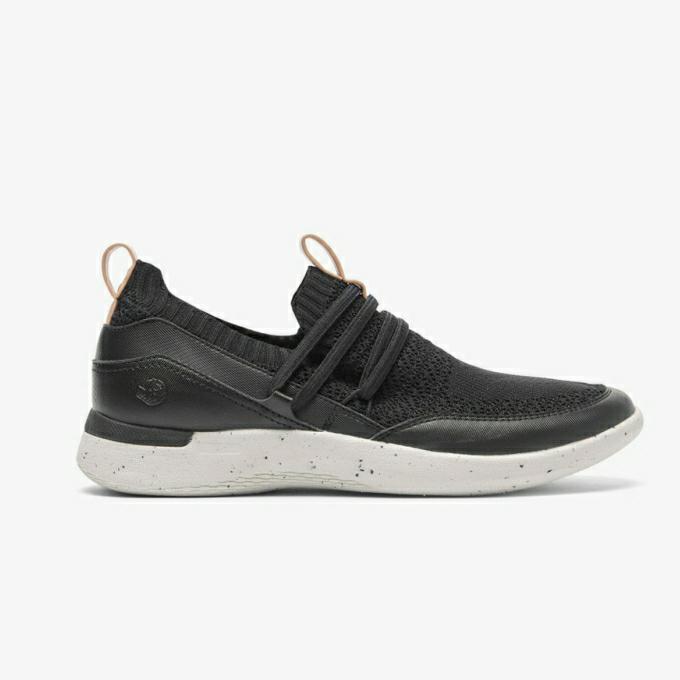 SEPATU SNEAKER WANITA ROCKPORT TF W Fly Bungee BLACK ECO WSHBL ORI