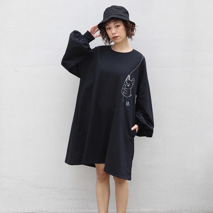 Eunoia x daydream nimbus erimo in black hitam dress daydreamnimbus