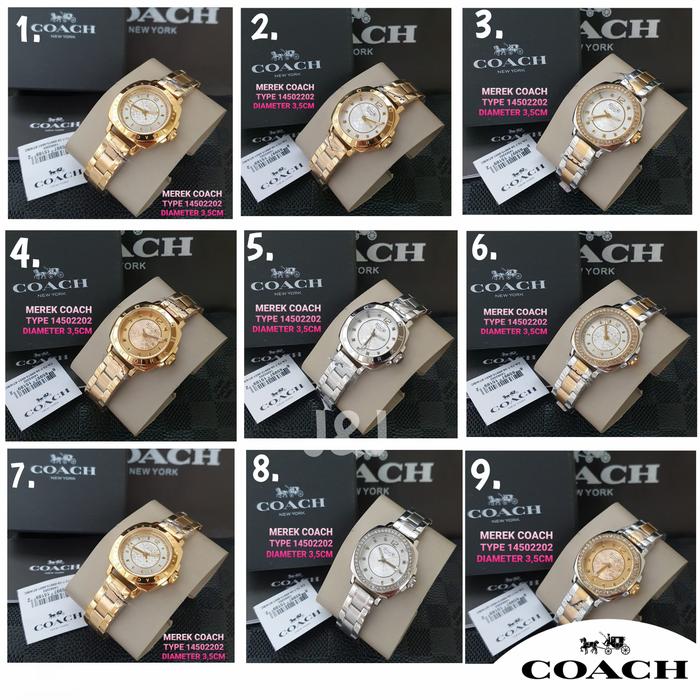 JAM TANGAN COACH RANTAI ORIGINAL 100%