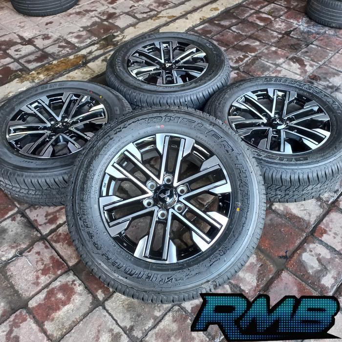 VELG SECOND ORIGINAL MOBIL NEW PAJERO RING 18 + BAN BRIDGESTONE 265/60
