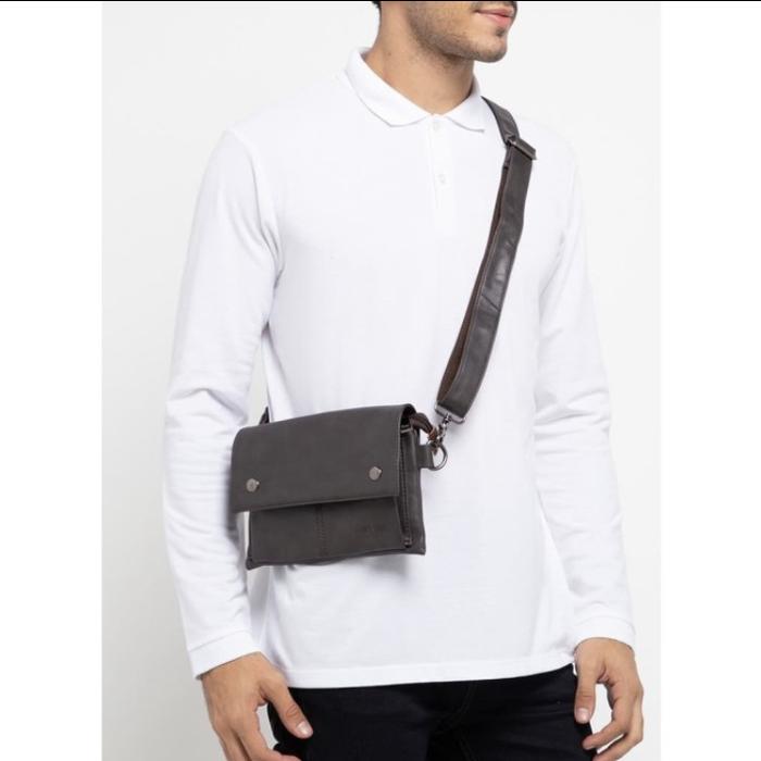 Tas Urban state leather nomad pouch brown