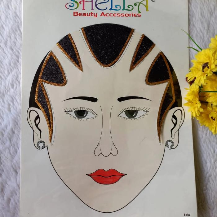 Stiker Paes Prada List Emas Aksesoris Make Up Pengantin