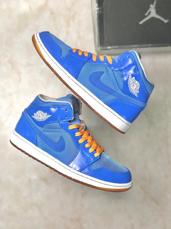 AIR JORDAN 1 MID PHAT BLUE ITALY 2012