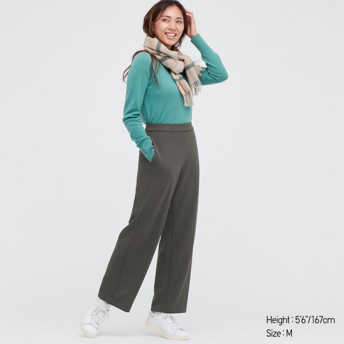 UNIQLO Celana Straight Stretch Double Face Original Store