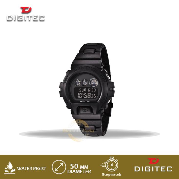 Jam Tangan Digitec Pria Rubber DG5198R DG-5198R BK-4B