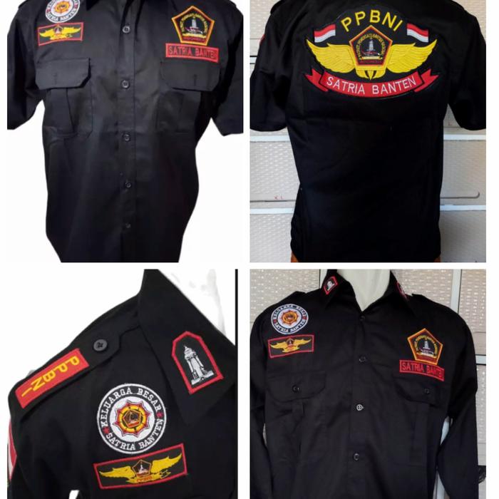 kemeja PPBNI full bordir kemeja satria Banten baju PPBNI baju satria
