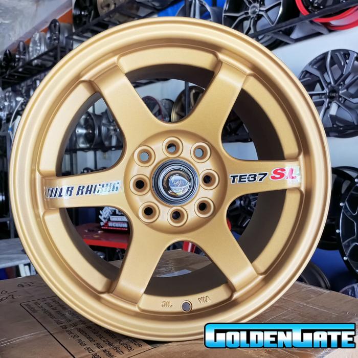 vleg mobil racing Te37 Ring15 celong 7/8 bronze Palembang free ongkir