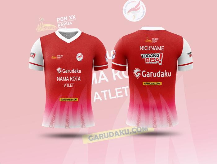 Baju Kaos Jersey Esport Dewasa PON XX Papua 2021 Custom Fullprint