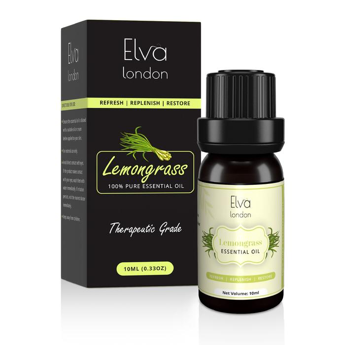 Elva London Lemongrass Essential Oil Minyak Wajah Obat Maag Migraine