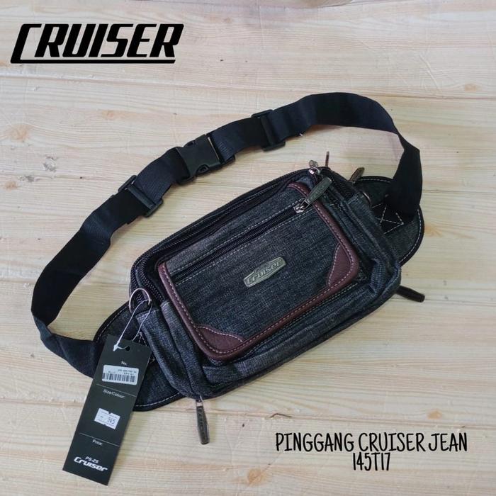 tas pinggang tas selempang pria jeans cruiser