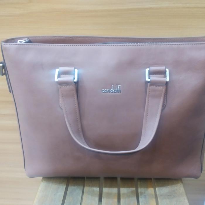 briefcase tas kerja laptop map condotti original kulit domba asli