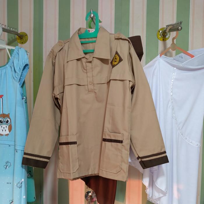 baju panjang pramuka siaga untuk kelas 5 s/d 6