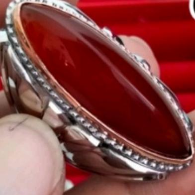 cincin batu pandan nanas merah darah asli