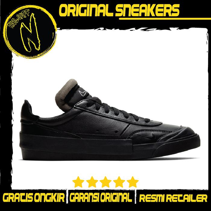 NIKE Drop Type Premium 354 Triple Black/Full Black Original Resmi BNIB