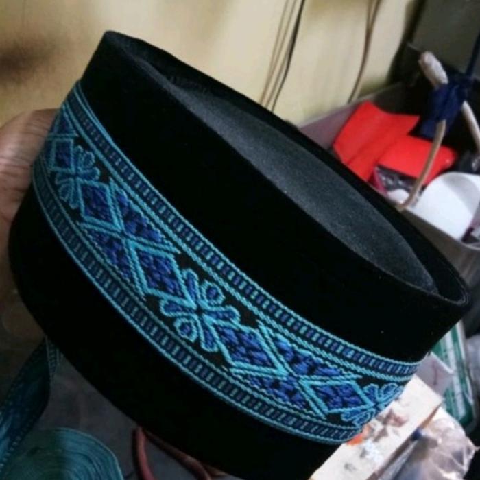 Peci Al-Wahid dewasa&anak renda biru