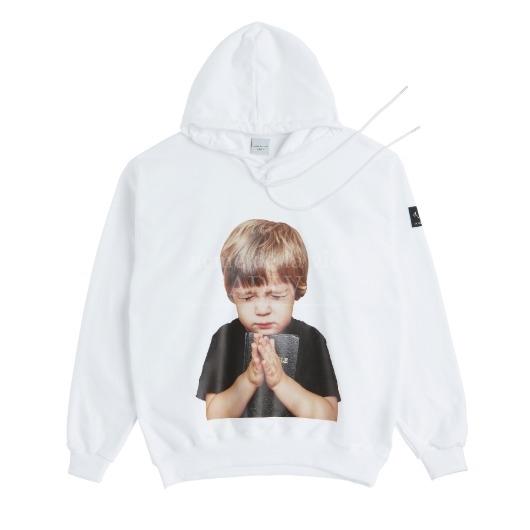 ADLV BABY FACE HOODIE WHITE PRAYER