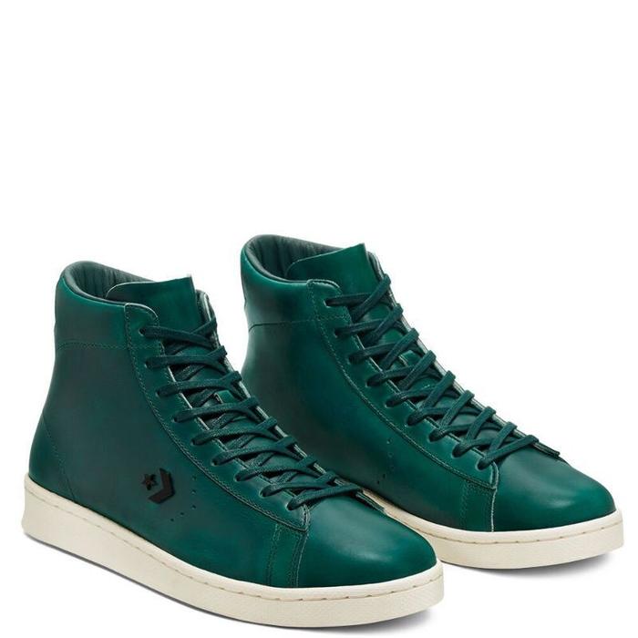 Converse Pro Leather High Horween Lyons Blue Egret Sea Moss