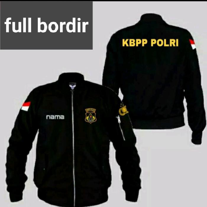 Jaket bomber KBPP polri full bordir jaket KBPP polri jaket polri