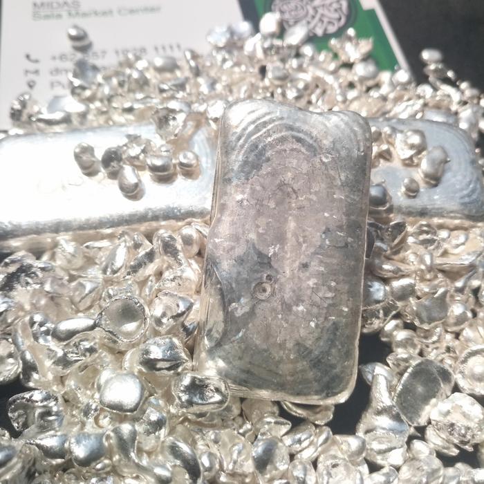 bahan perak batangan 100gram murni 9995 99,95% legor nadir antam pamp