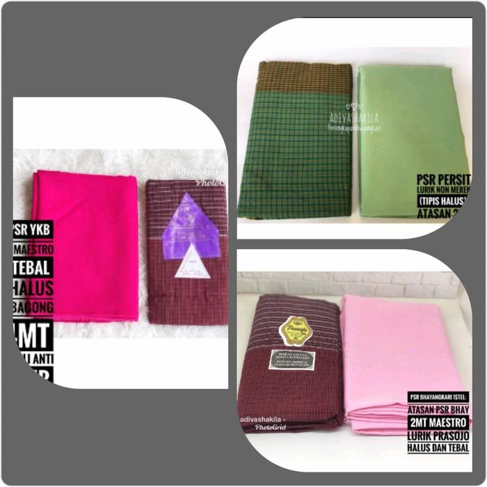 1set kain PSR,PSK persit lurik,PSR BHAYANGKARI lurik prasojo