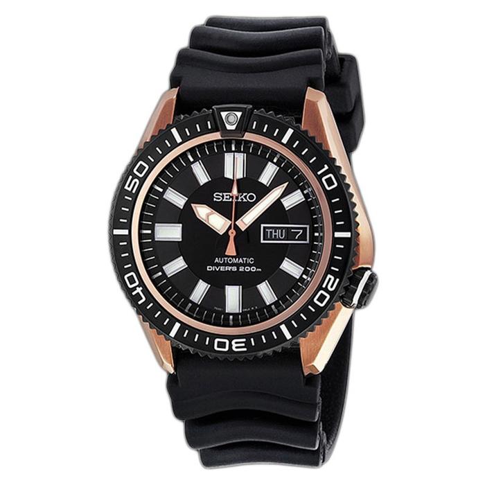 Seiko SKZ330K1 Divers Stargate Automatic Black Rose Gold