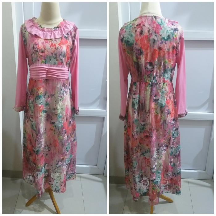 PL(Preloved) Gamis Brukat Pink