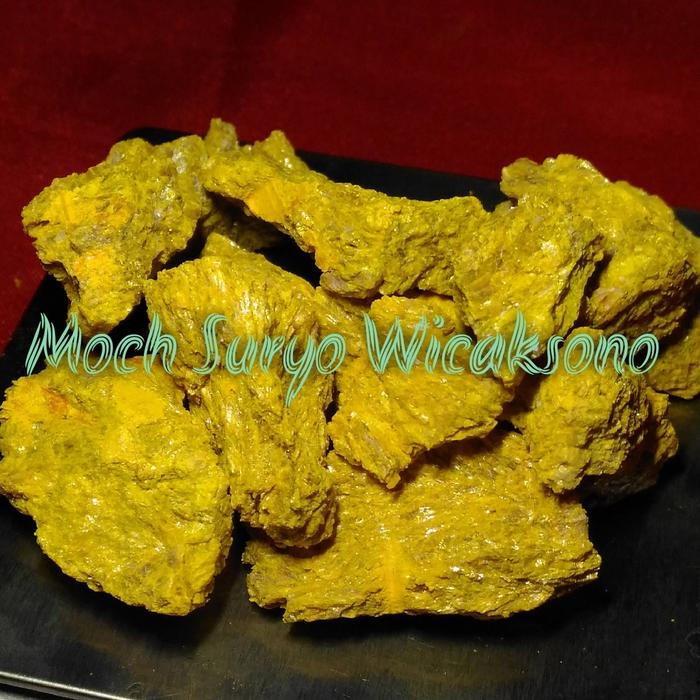 Batu Warangan keris Hunan china Berkualitas ready Merah orange kristal