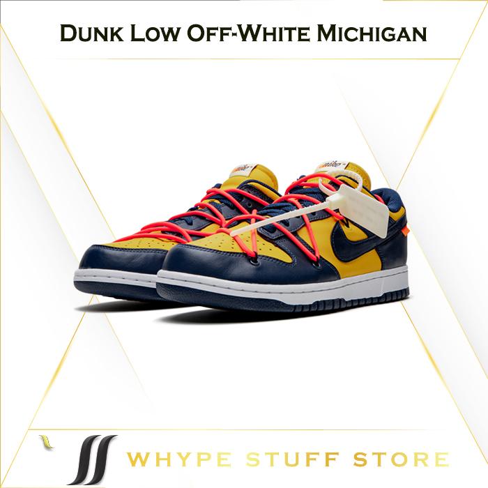 Nike Dunk Low Off-White Michigan - CT0856-700 - 100% Authentic