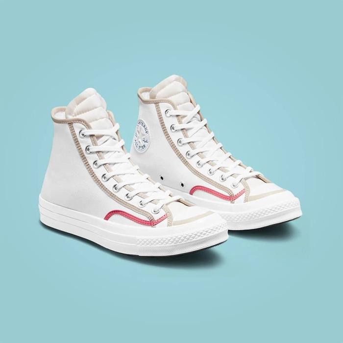 converse chuck 70 hi recycled binding - white
