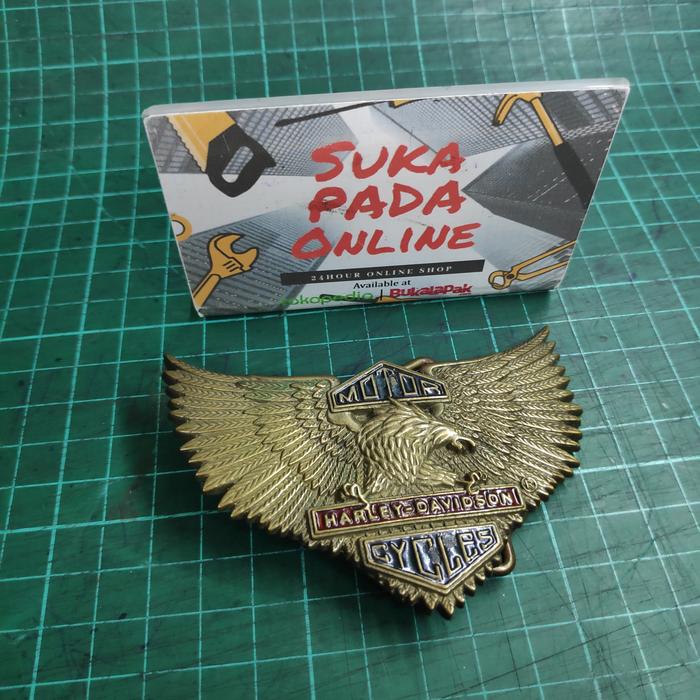 Kepala gesper ban pinggang belt buckle Eagle Harley davidson official