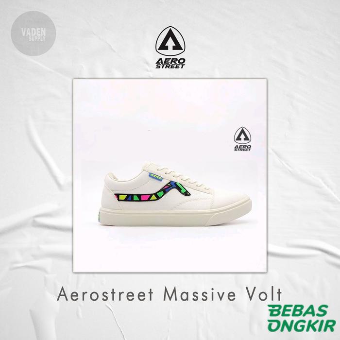 Sepatu Aerostreet Massive Volt White - Original
