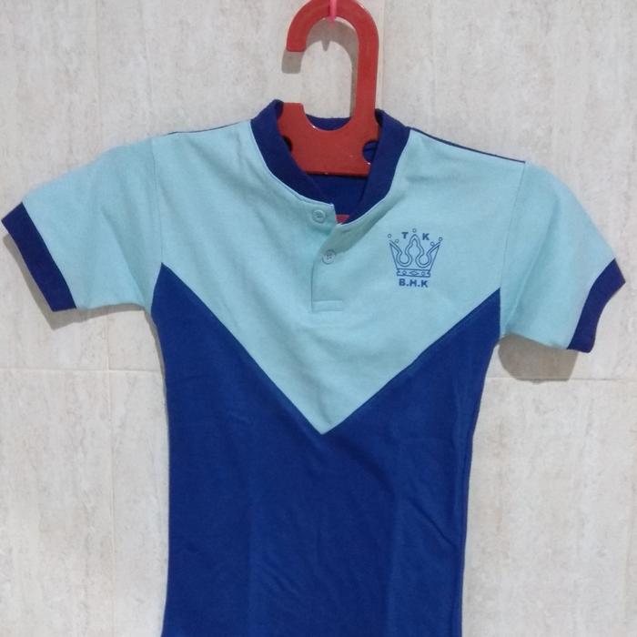 Seragam Olah Raga Biru TK Bunda Hati Kudus (BHK) Ukuran S