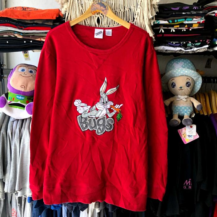 BUGS BUNNY CREWNECK SWEATER COWOK CEWEK SECOND THRIFTTING MURAH